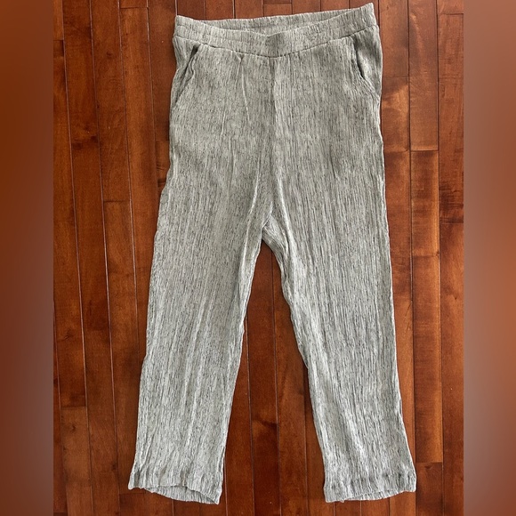 Modern Works WoMen's Crinkle Gray Dress Pants Size 1X - Picture 1 of 8
